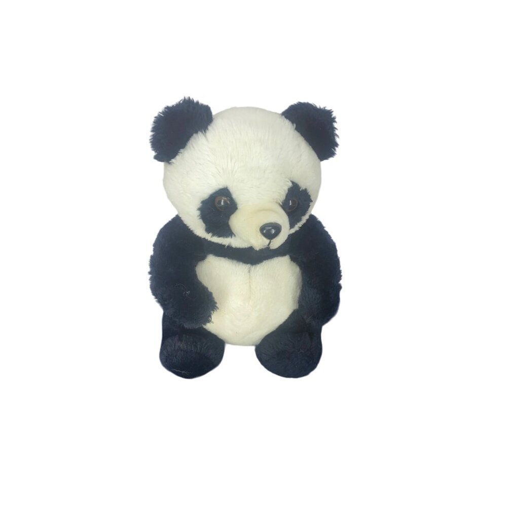 Jerry‎ Elsner 10 Inch Stuffed Plush Panda Bear Black And White